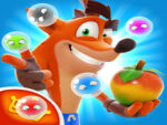 Crash Bandicoot e Frog Tremendo Bubbles Shooter